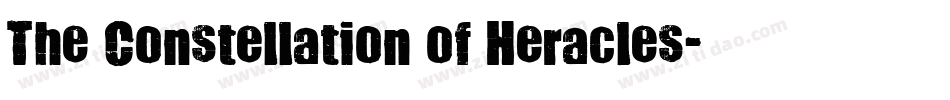 The Constellation of Heracles字体转换